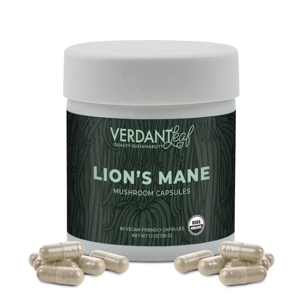 Verdant Leaf Lion's Mane Mushroom Capsules - 60 ct.