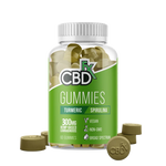 CBDfx Isolate CBD Vitamin Gummies, Turmeric & Spirulina - 60ct from CBD Emporium