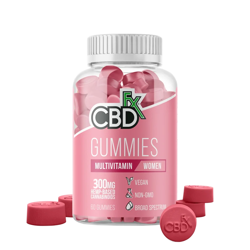 CBDfx Isolate CBD Vitamin Gummies, Women's Multi Vitamin - 60ct