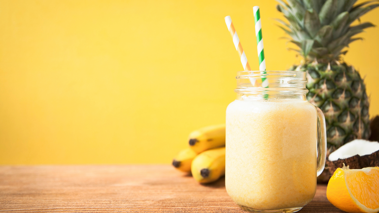 Pineapple, Banana, and Coconut Smoothie