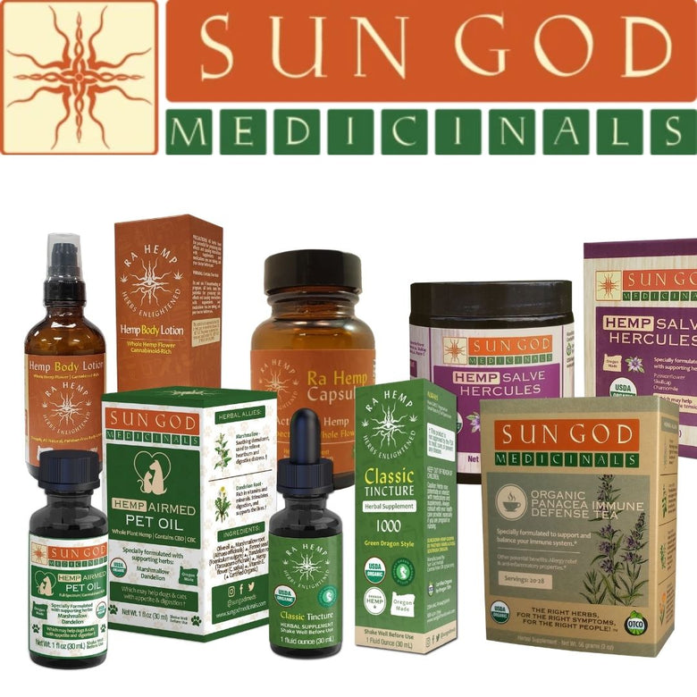 Sun God Medicinals products available at CBD Emporium