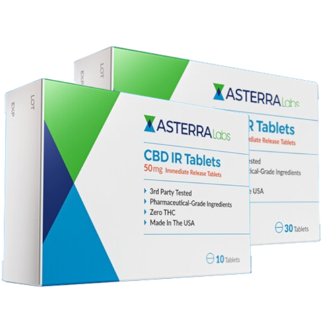 Asterra Labs Broad Spectrum CBD Tablets, Immediate Release - 50mg (a Capsules) made by Asterra Labs sold at CBD Emporium