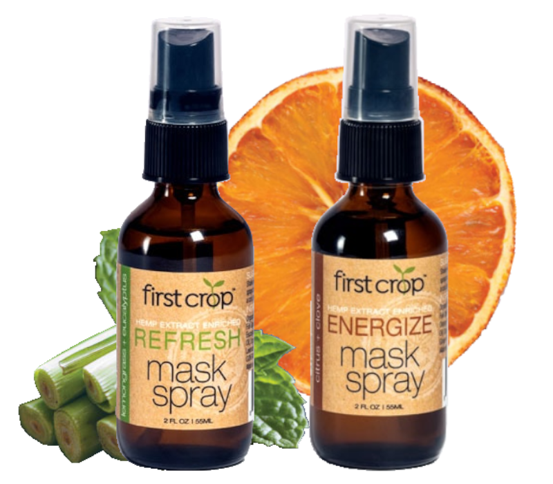 First Crop CBD Refresher Spray For Cloth Face Mask - 600mg (a Accessories) made by First Crop sold at CBD Emporium