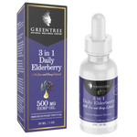 GreenTree Naturals Broad Spectrum CBD Tincture, Elderberry 3-in-1 - 1oz from CBD Emporium