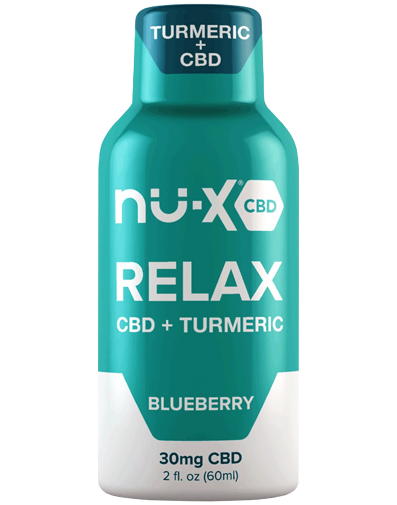 Nu-X Broad Spectrum CBD Shot, Relax Blueberry - 30mg (a Beverage) made by Nu-X sold at CBD Emporium
