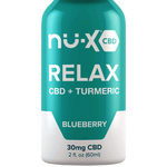 Nu-X Broad Spectrum CBD Shot, Relax Blueberry - 30mg from CBD Emporium