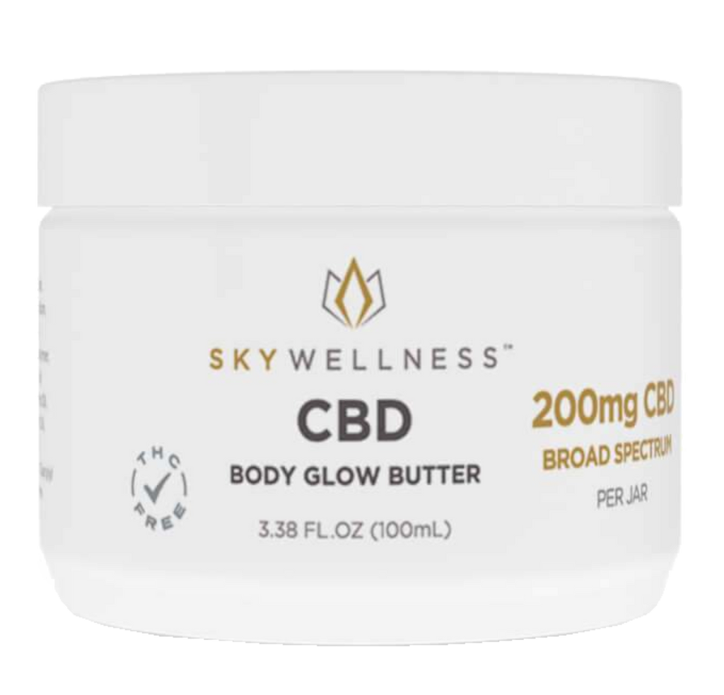 Sky Wellness CBD Body Glow Butter, Lavender - 200mg (a Body Butter) made by Sky Wellness sold at CBD Emporium