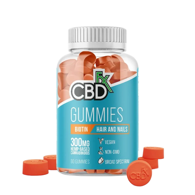 CBDfx Isolate CBD Vitamin Gummies, Biotin - 60ct